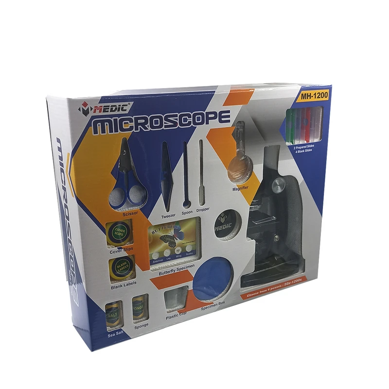 میکروسکوپ آموزشی دانش آموزی MH-1200 – تجربه اکتشاف علمی تا بزرگنمایی 1200X